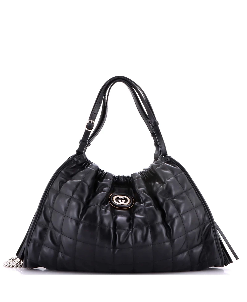 Pre-Owned Gucci Medium Deco Tote Matelasse Leather