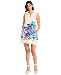 Maggy London Women's Sleeveless Front-Tie Mini Dress