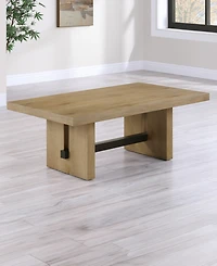 Axel 48" Acacia Veneer Rectangle Coffee Table