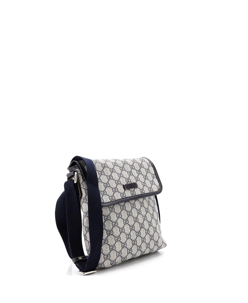 Pre-Owned Gucci Small Flap Messenger Gg Coated Canvas