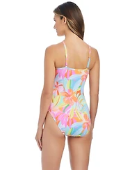 Bleu by Rod Beattie Women's Bandeau Neck One-Piece Swimsuit