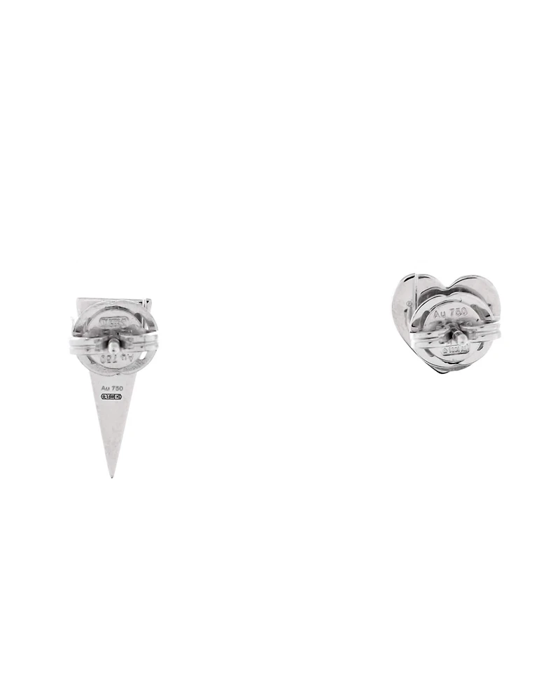 Pre-Owned Gucci Gg Icon Asymmetric Stud Earrings