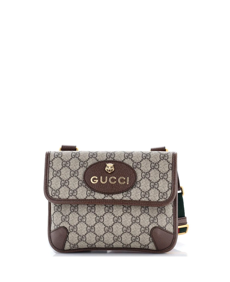 Pre-Owned Gucci Neo Vintage Flap Messenger Gg Coated Canvas