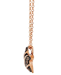 Le Vian Nude Diamond (0.12 ct. t.w.) & Chocolate Diamond (0.39 ct. t.w.) Pendant Necklace in 14k Strawberry Gold