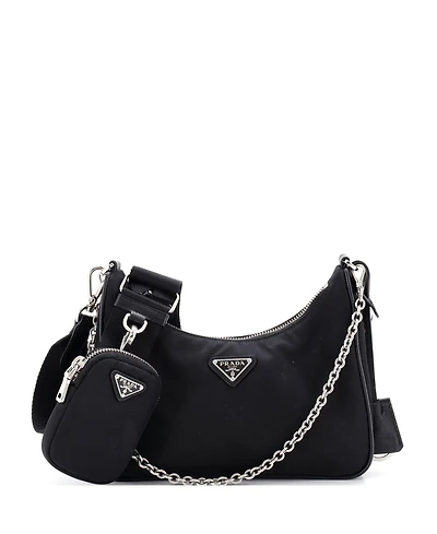 Pre-Owned Prada Small Re-Edition Shoulder Bag Tessuto