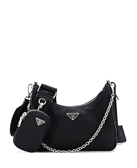 Pre-Owned Prada Small Re-Edition Shoulder Bag Tessuto