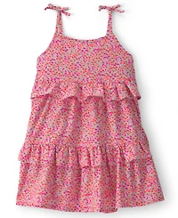 Carter's Girls' 2T-5T Floral Ruffle Tiered Dress