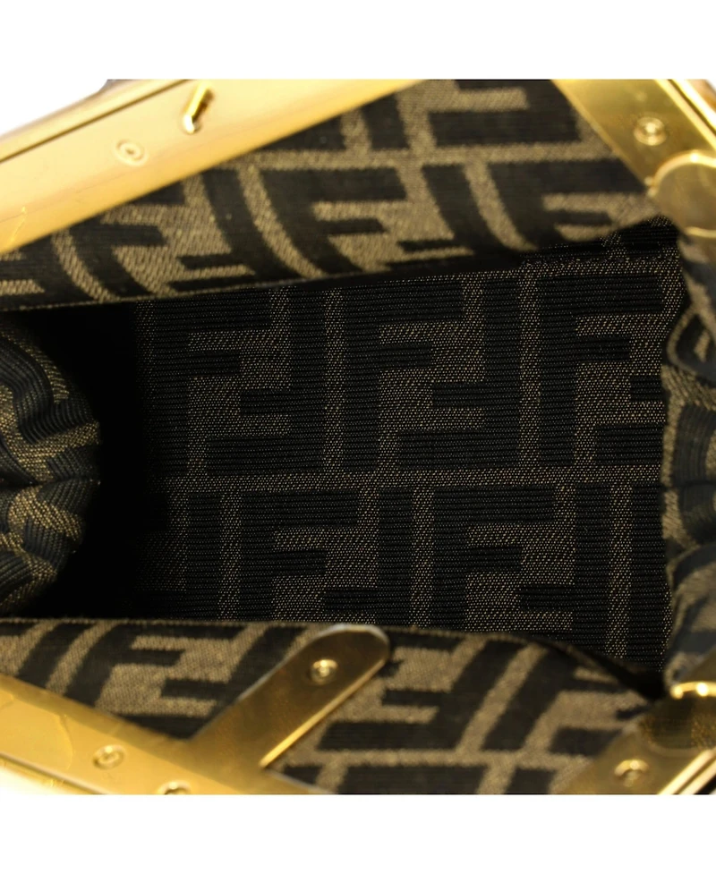 Pre-Owned Fendi Small First Bag Woven Leather