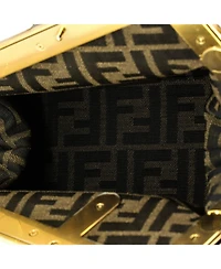 Pre-Owned Fendi Small First Bag Woven Leather