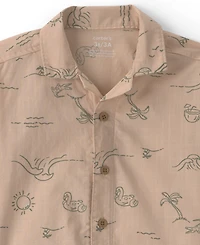 Carter's Boys' 2T-5T Island Top and Shorts, 2-Piece Set