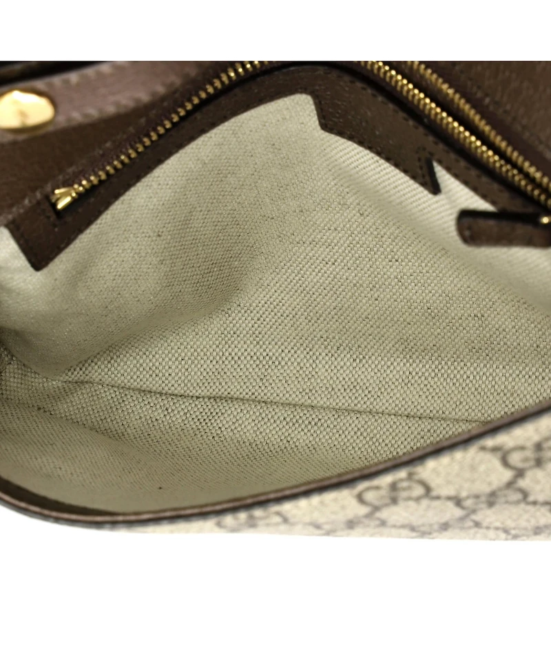 Pre-Owned Gucci Small Blondie Nm Chain Flap Bag Gg Coated Canvas
