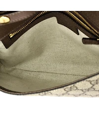 Pre-Owned Gucci Small Blondie Nm Chain Flap Bag Gg Coated Canvas