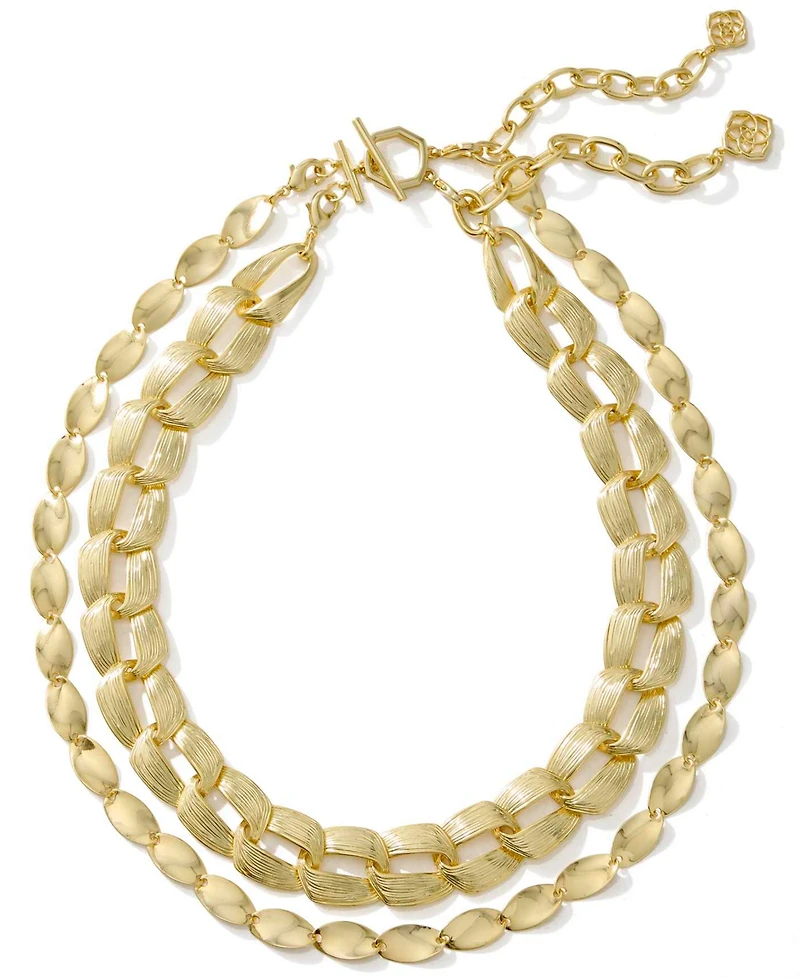Kendra Scott Kira 14k Gold-Tone Over Brass Multi Strand Necklace