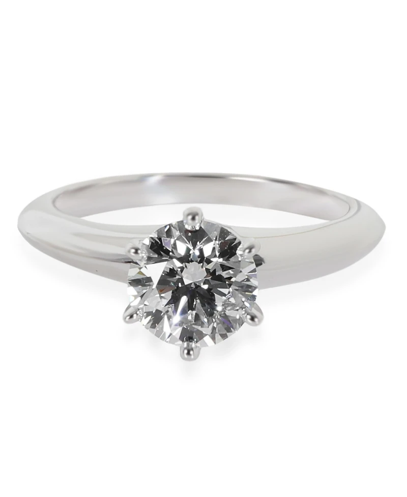 Pre-Owned Tiffany & Co 0.88 ct Round Brilliant Diamond Engagement Ring