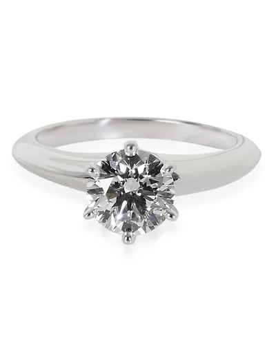 Pre-Owned Tiffany & Co 0.88 ct Round Brilliant Diamond Engagement Ring