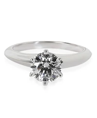 Pre-Owned Tiffany & Co 0.88 ct Round Brilliant Diamond Engagement Ring