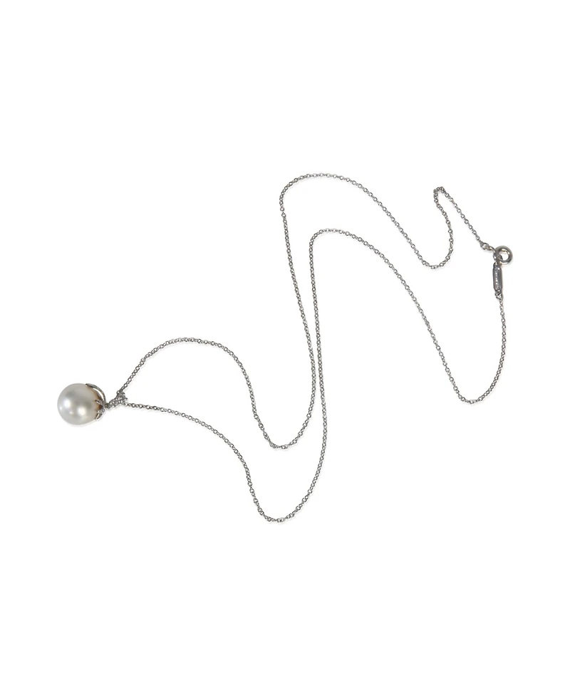 Pre-Owned Tiffany & Co Platinum Pearl and Diamond Fireworks Pendant