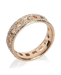 Pre-Owned Tiffany & Co Rose Gold Diamond True Wide Ring