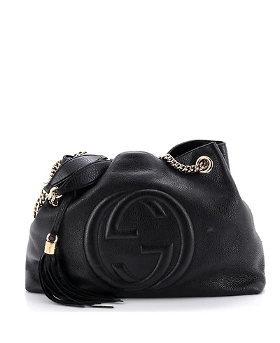 Pre-Owned Gucci Medium Soho Chain Strap Shoulder Bag Leather
