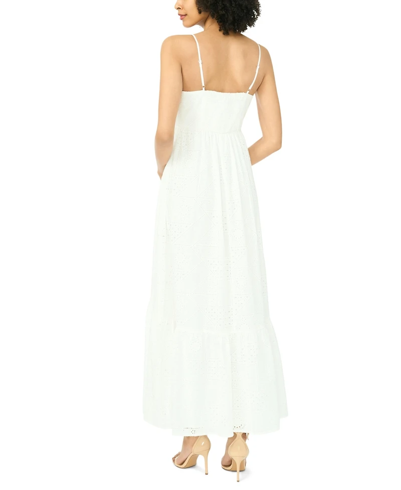 1.state Women's Sleeveless Square Neck Maxi Dress