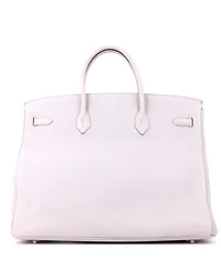 Pre-Owned HERMES Birkin 40 Handbag Grey Togo with Palladium Hardware