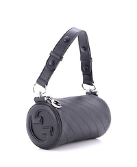 Pre-Owned Gucci Mini Blondie Shoulder Bag Diagonal Quilted Leather