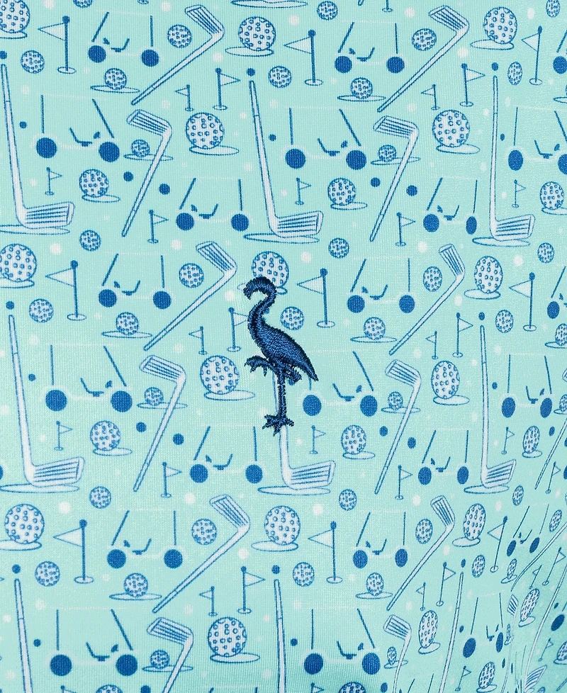 Tailorbyrd Men's Hole One Printed Performance Polo Shirt