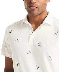Nautica Men's Paddle Print Golf Polo Shirt