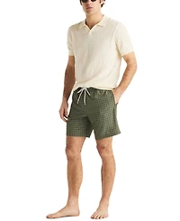 Nautica Men's Full Elastic Boxer Liner Swimsuit