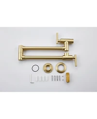 Busdays Wall Mount Folding Kitchen Pot Filler Faucet