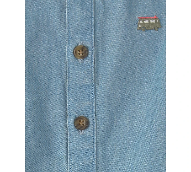 Carter's Baby Boys' Beach Cruiser Chambray Sleeveless Romper