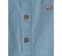 Carter's Baby Boys' Beach Cruiser Chambray Sleeveless Romper