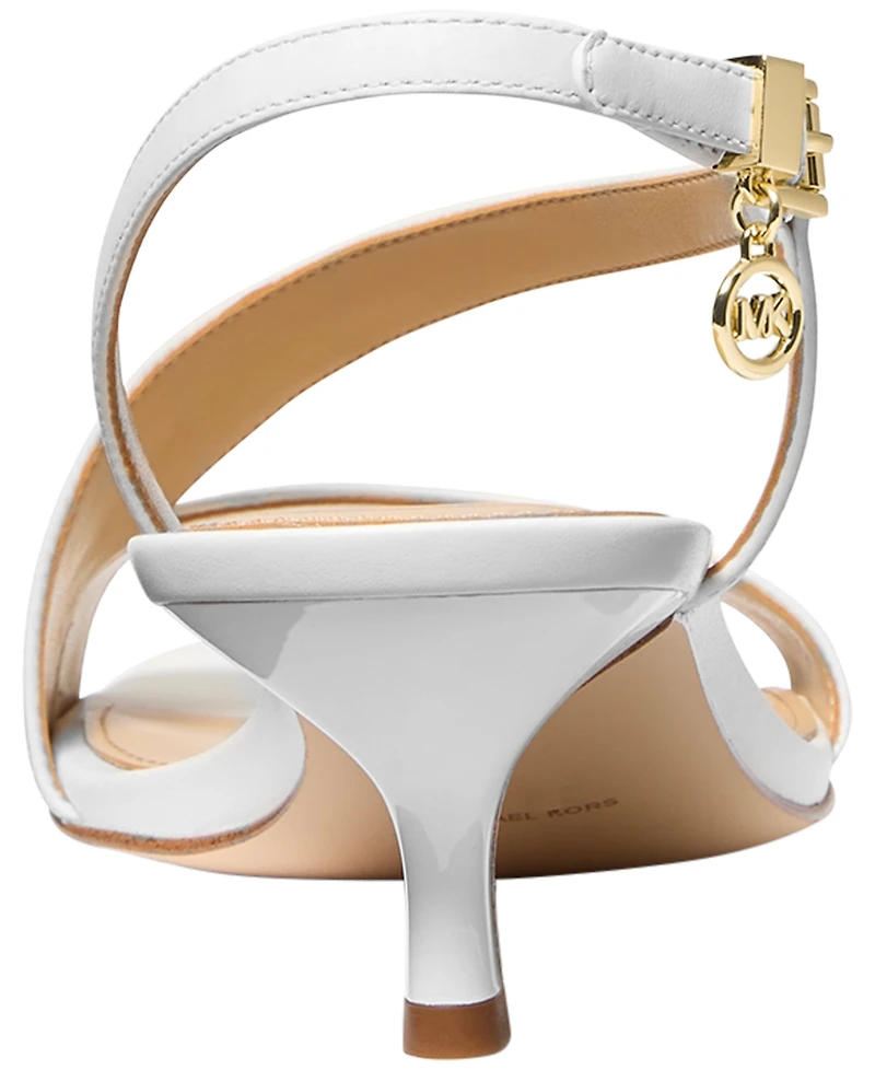 Michael Kors Women's Square Toe Jaida Kitten Sandals