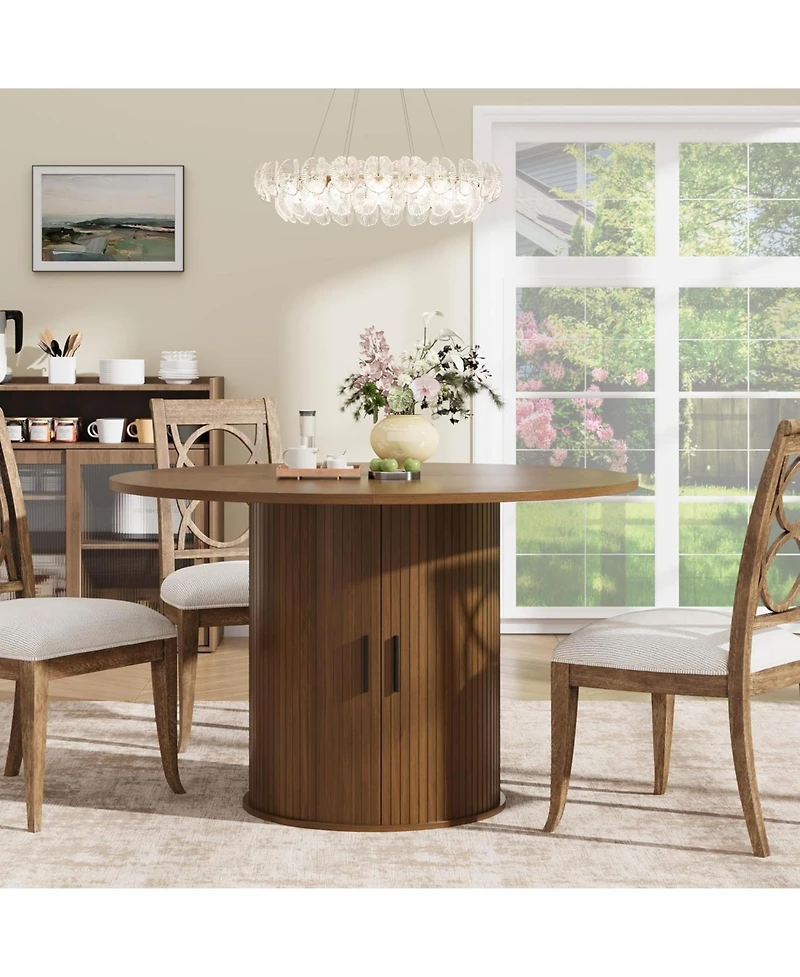 gaomon 47 Inch Round Dining Table for 4