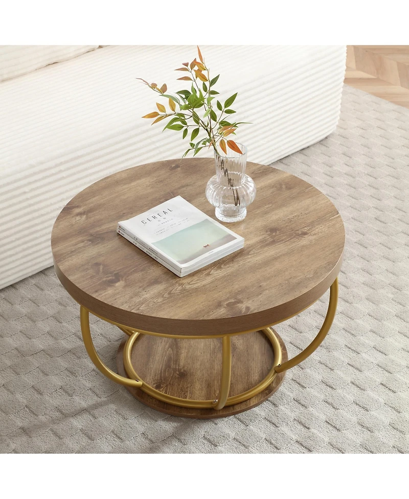 Rainsken 31" Round Coffee Table