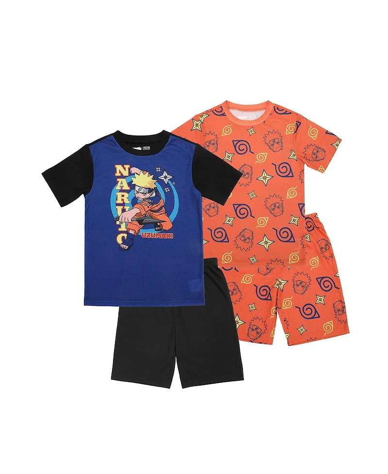 Naruto Big Boys Uzumaki 4-Pack Pajama Set-14
