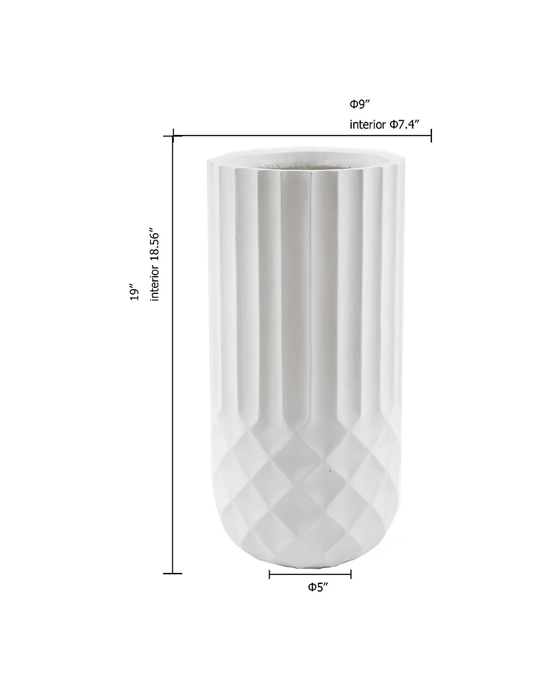 LuxenHome Tall MgO Planter