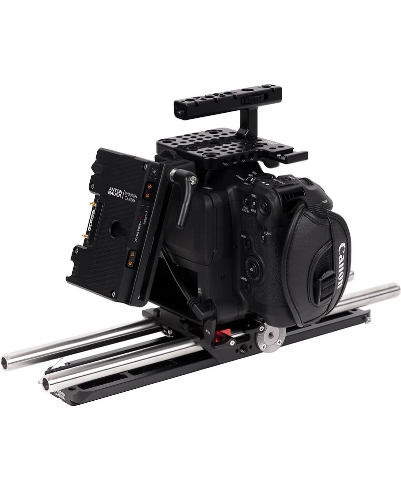 Wooden Camera Unified Accessory Kit with Battery Slide Pro Mount for Canon C70 Camera