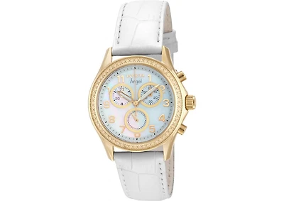 Invicta Women's 12990 Angel Quartz Chronograph Mother of Pearl Dial Watch