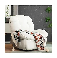 Dyhome Dining Chairs Set of 2, Mid Century Modern Upholstered Boucle Kitchen Dining Room Chairs