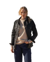 Celtic & Co. Women's British Waxed Cotton Belted Jacket