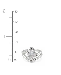 And Now This Clear Cubic Zirconia Stack Ring Set