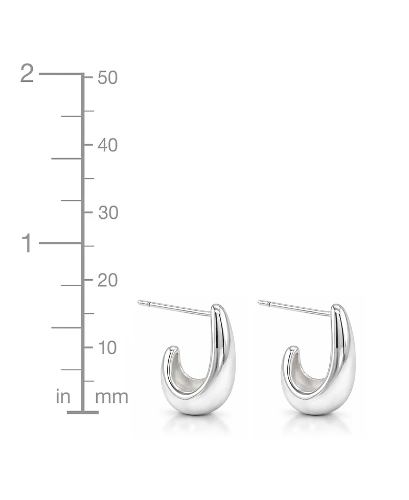 And Now This Oblong Post + J Hoop+ Hinge Hoop Earrings Set