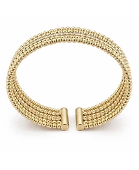 And Now This Clear Cubic Zirconia Beaded Bangle Bracelet