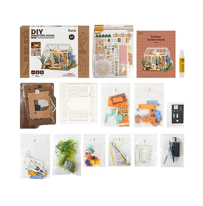 Flash Popup Diy 3D Wood Puzzle: Dreamy Garden House 296 pieces