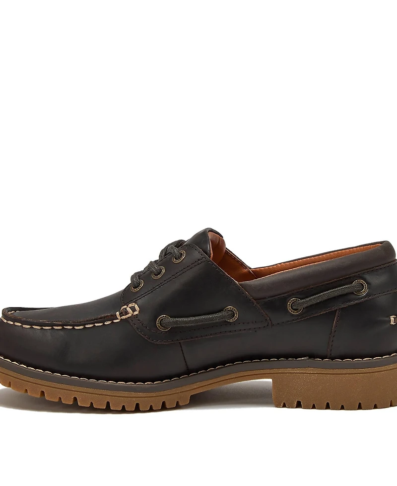 Lands' End Women's Seaport Leather Lace Up Boat Shoes