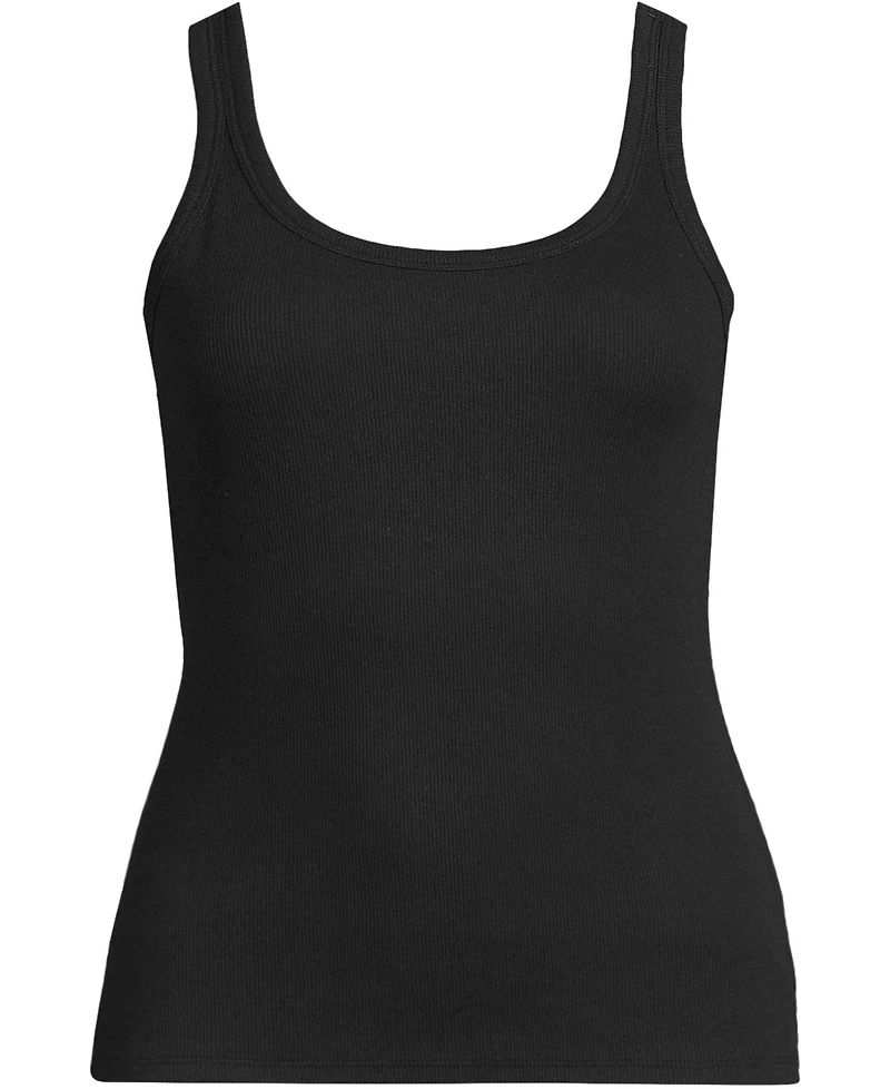 Lands' End Plus Micro Rib Go-To Layering Tank