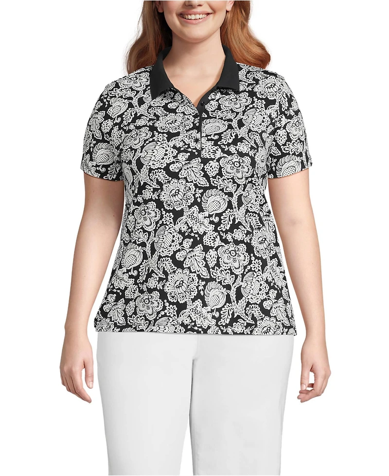 Lands' End Plus Supima Cotton Polo Shirt