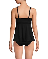Lands' End Women's Sweetheart Belted Flutter Tankini