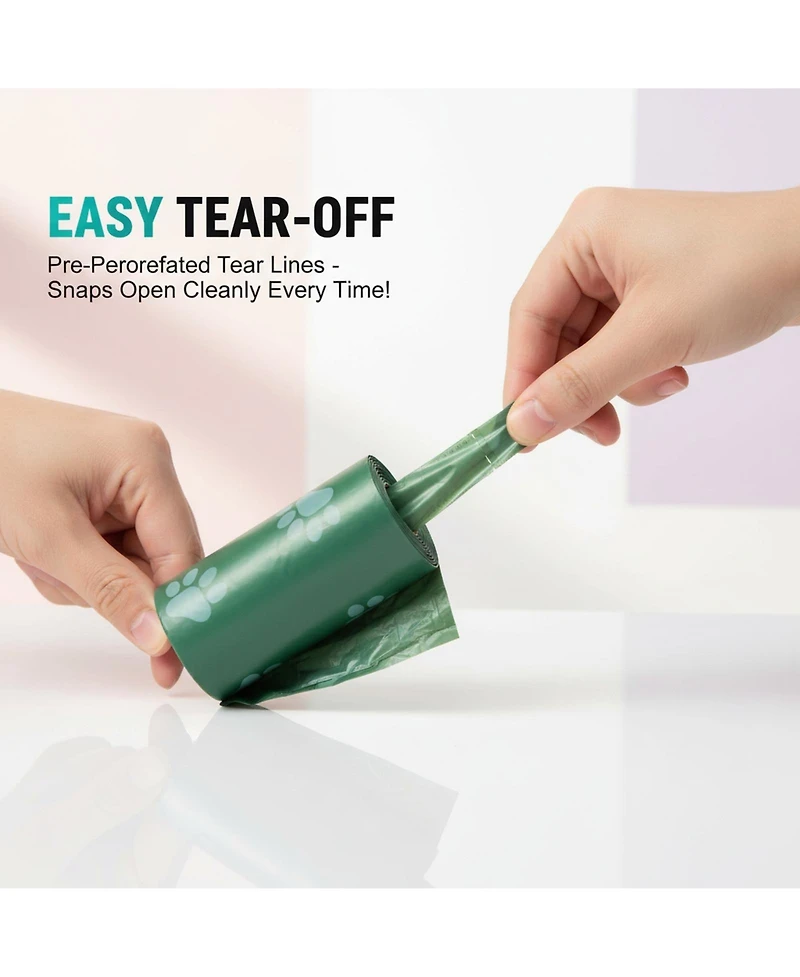 Aronkl Thick Dog Poop Bags Leak-Proof Scented 9x13 Inch for Small Large Dogs Cats Walking Waste Bags